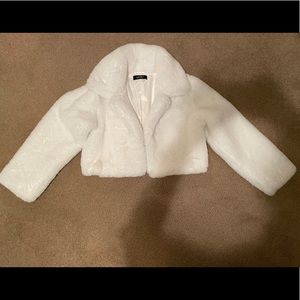 White Faux Fur Jacket